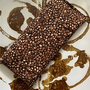Therapeutic healing heating/cooling rice pad. Coffee bean design fabric decor.